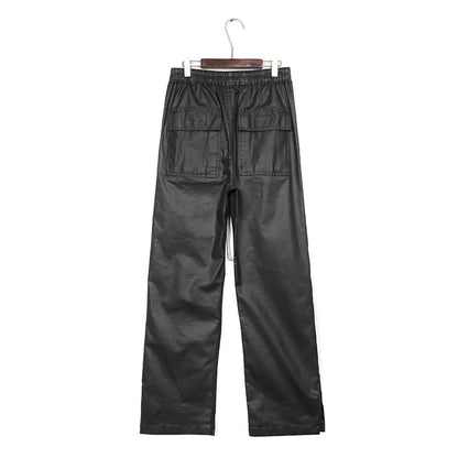 new men 2023 rick waxed workwear breasted rivet sides cargo comfortable cotton parkour sweat casual pants sweatpants tag 721 relaxed fit joggers