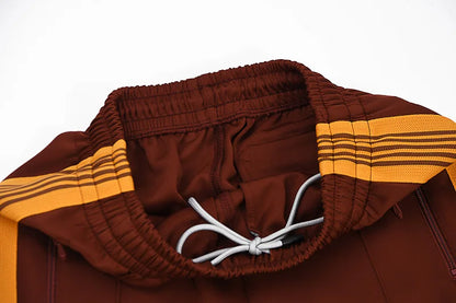 tie xiuhong high quality men woman pants chaopai versatile side edge weaving stripe embroidery loose joggers sweatpants unique joggers style 4904