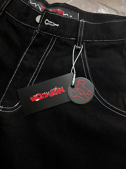 Shorts skateboarding trend mens and womens universal jeans cropped pants joggers skinny men hip hop  harajuku cargo pants Street King Limited