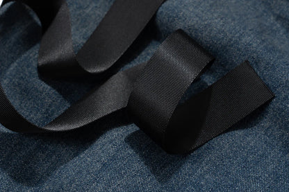 Ro Style Gradient Blue Horn Stacked Floor Dragging Jeans Unisex Streetwear Baggy Y2K Ribbons Zipper Denim Trousers Oversized Street King Limited