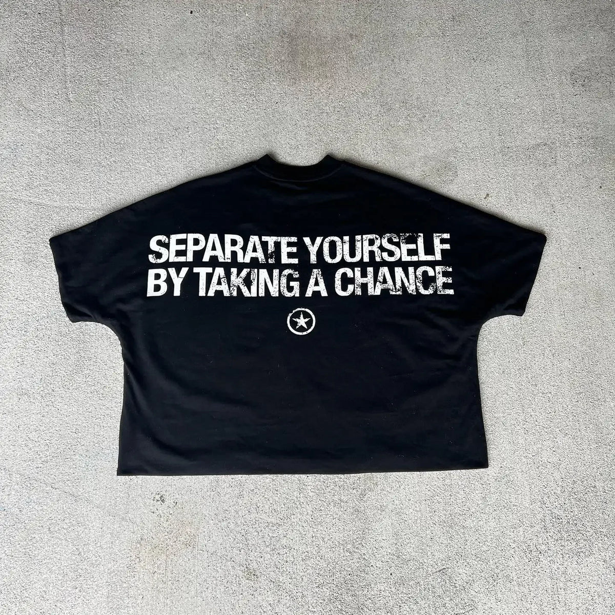 American Trendy Gothic Punk Letter Printed Oversized T-Shirt Men's Y2K Street Hip-Hop Loose Versatile Casual Cotton Top Street King Limited