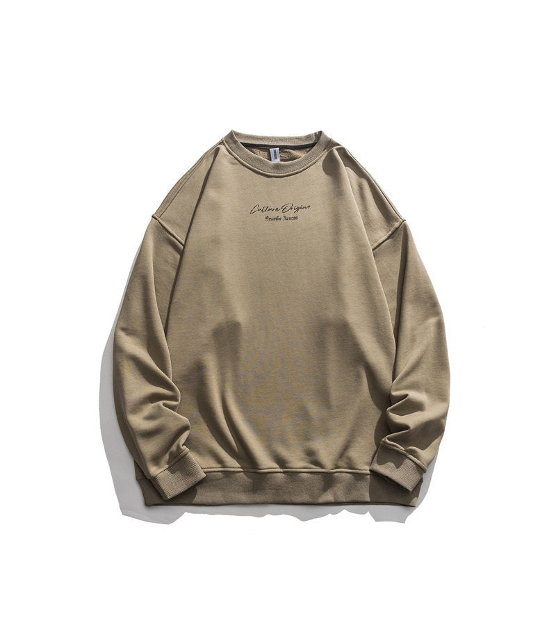 New Pullover Japanese Street Hip-hop Creative Design On Back Sweater Male Street King Apparel