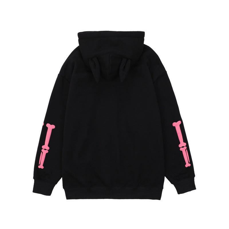 Men's Skull Skeleton Printed Hoodie Street King Apparel