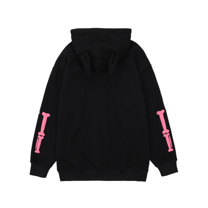 Men's Skull Skeleton Printed Hoodie Street King Apparel