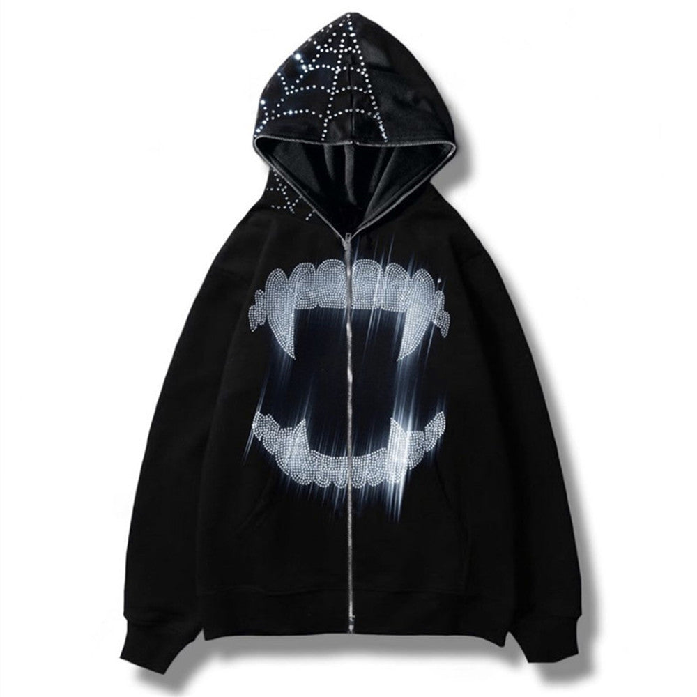 Popular Zipper Sweater Hip Hop Trend Hot Drill Street King Apparel