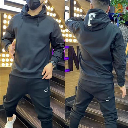 Men's Trendy Color Block Hooded Sweater Fashion Loose Street King Apparel