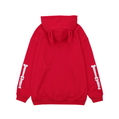 Men's Skull Skeleton Printed Hoodie Street King Apparel