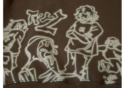 Loose-fitting Couples Oversize Hoodie Street King Apparel