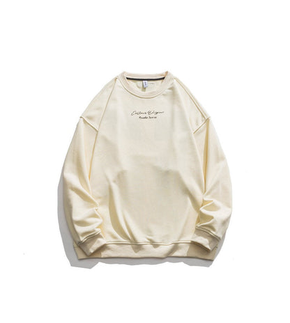 New Pullover Japanese Street Hip-hop Creative Design On Back Sweater Male Street King Apparel