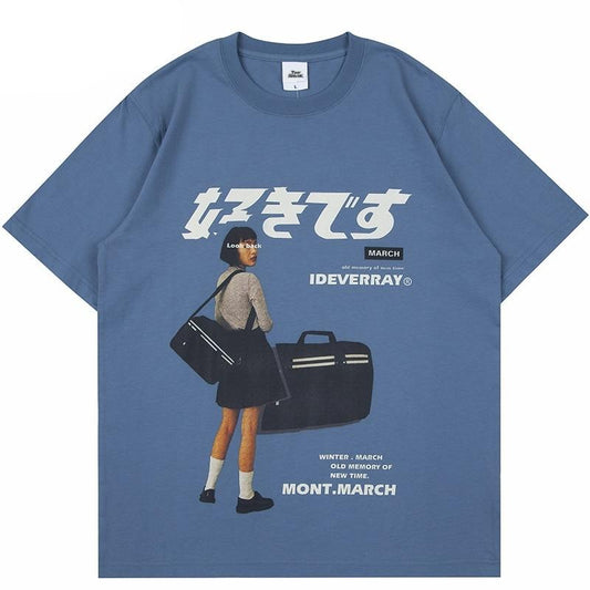 "Sunset Drive" Unisex Men Women Streetwear Graphic T-Shirt Daulet Apparel