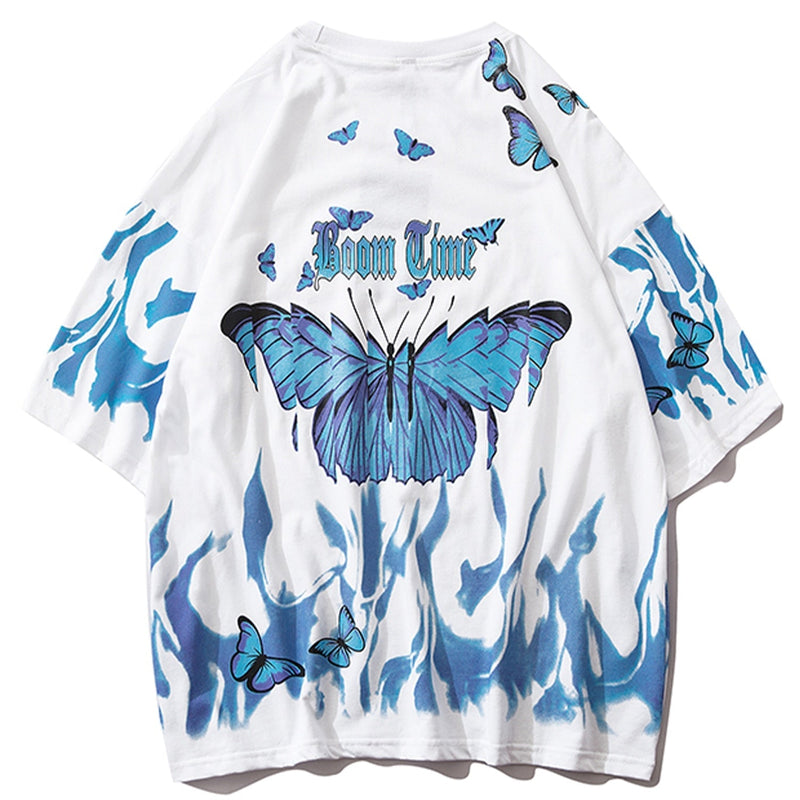 "Fly Away" Men Women Oversized Graphic T-Shirt Daulet Apparel