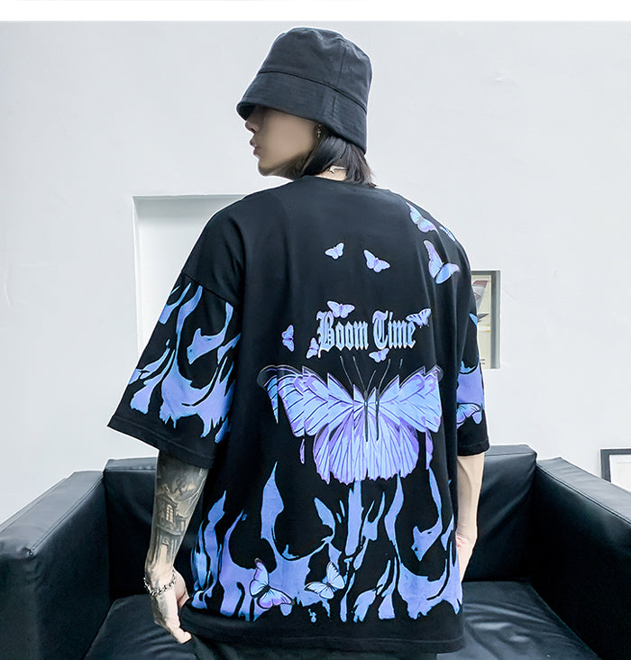 "Fly Away" Men Women Oversized Graphic T-Shirt Daulet Apparel