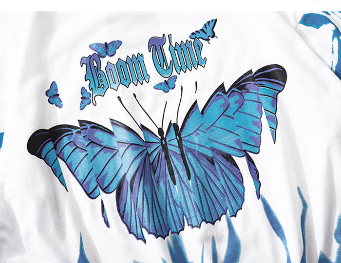 "Fly Away" Men Women Oversized Graphic T-Shirt Daulet Apparel