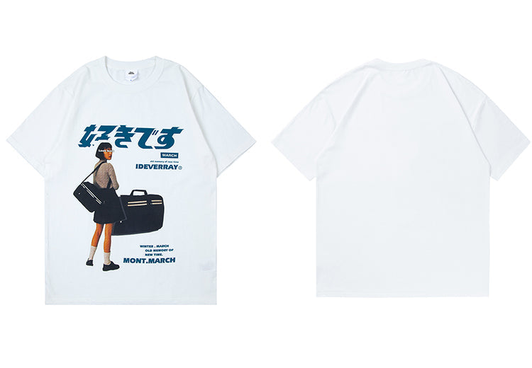 "Sunset Drive" Unisex Men Women Streetwear Graphic T-Shirt Daulet Apparel