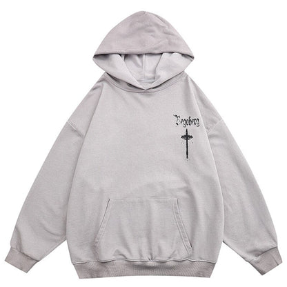 "Street Cross" Unisex Men Women Streetwear Graphic Hoodie - Street King Apparel