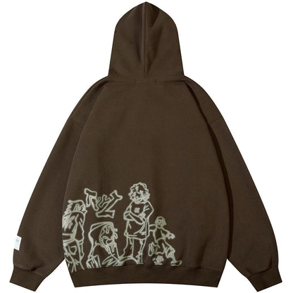 "Tied Down" Unisex Men Women Streetwear Graphic Hoodie - Street King Apparel