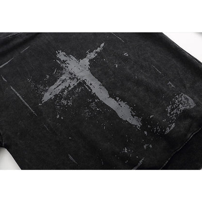 "Street Cross" Unisex Men Women Streetwear Graphic Hoodie - Street King Apparel