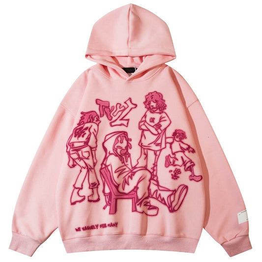 "Tied Down" Unisex Men Women Streetwear Graphic Hoodie - Street King Apparel