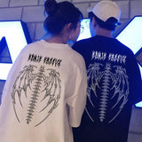 "Gothic Wings" Unisex Men Women Streetwear Graphic T-Shirt - Street King Apparel