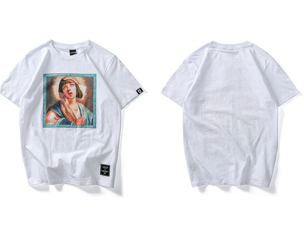 "Virgin Mary" Unisex Men Women Streetwear Graphic T-Shirt - Street King Apparel