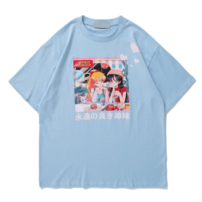Street King Apparel "Best Friends" Unisex Men Women Streetwear Graphic T-Shirt - Street King Apparel