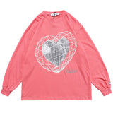 "3D Heart" Men Women Unisex Streetwear Sweater Daulet Apparel