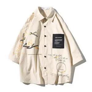 "High Table" Traditional Men Women Streetwear Collared Shirt - Street King Apparel