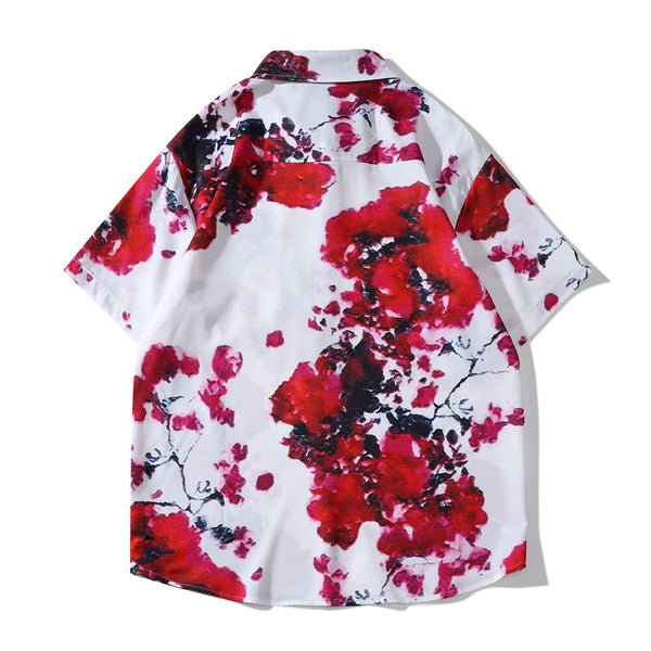 "Red Rose" Unisex Men Women Streetwear Graphic Shirt - Street King Apparel