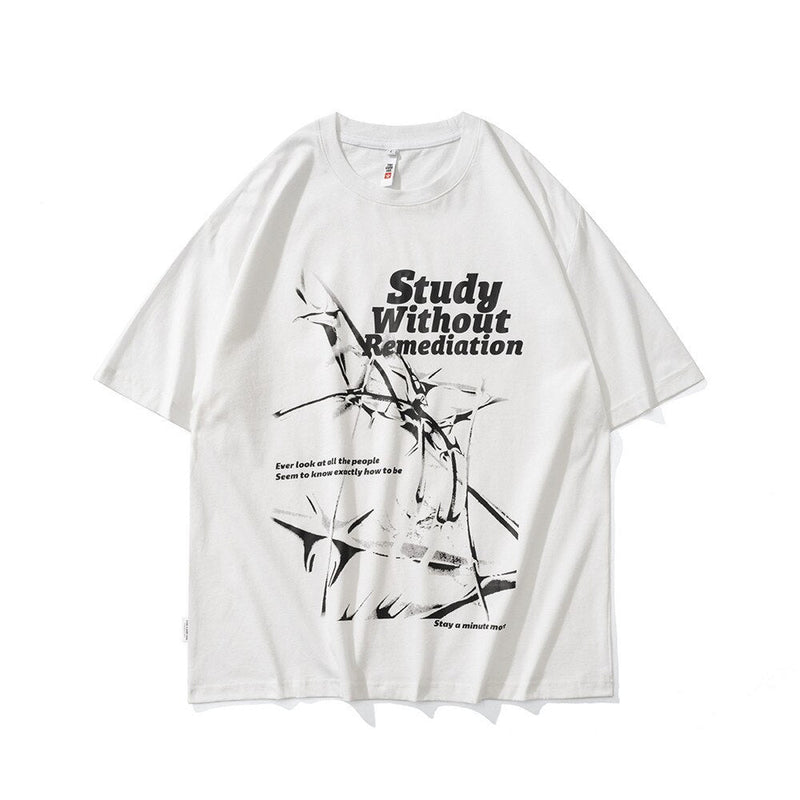 "Stop Studying" Unisex Men Women Streetwear Graphic T-Shirt - Street King Apparel