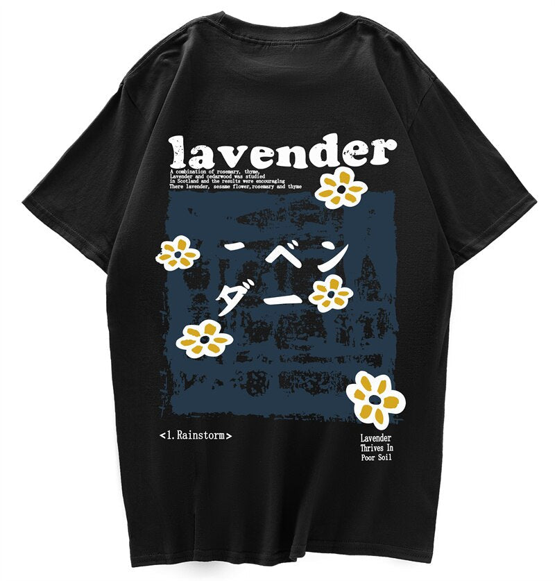 "Lavender” Men Women Streetwear Unisex Graphic T-Shirt - Street King Apparel