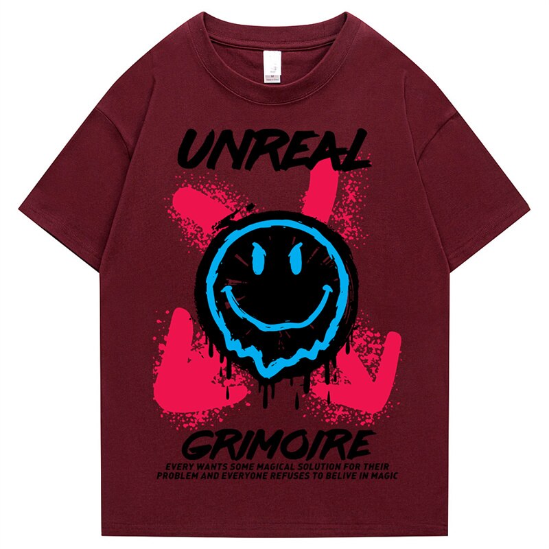 "Unreal" Men Women Streetwear Unisex Graphic T-Shirt - Street King Apparel