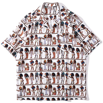 "Walk Way" Unisex Men Women Streetwear Graphic Button Shirt - Street King Apparel