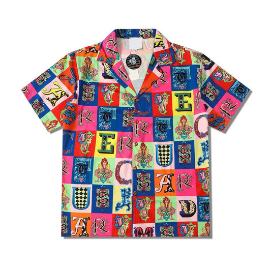 "New Groove" Unisex Men Women Streetwear Graphic Collar Shirt - Street King Apparel