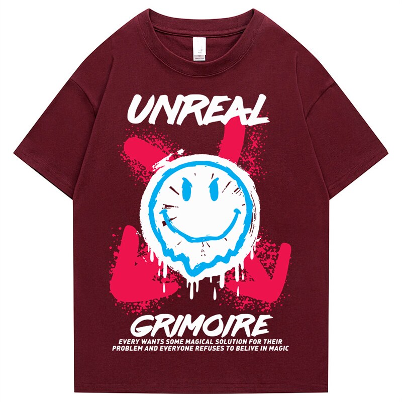 "Unreal" Men Women Streetwear Unisex Graphic T-Shirt - Street King Apparel