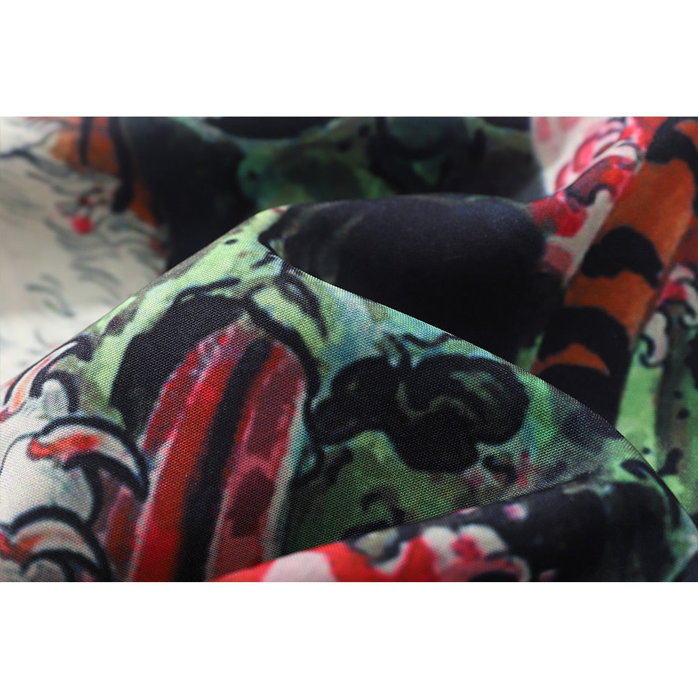 "Jungle Scars" Unisex Men Women Graphic Button Up Shirt - Street King Apparel
