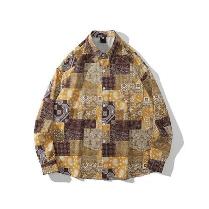 "Purple Legacy" Unisex Men Women Streetwear Graphic Button Shirt - Street King Apparel