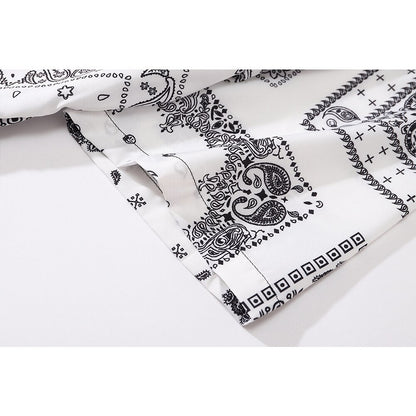 "Paisley" Unisex Men Women Streetwear Graphic Button Up Shirt - Street King Apparel
