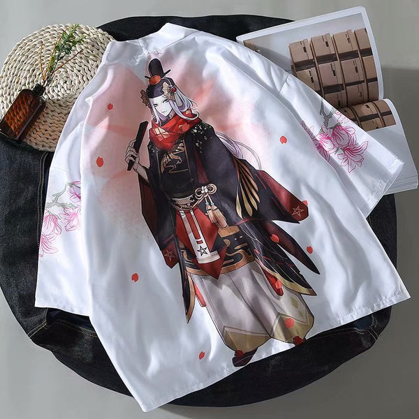 "Ani" Unisex Men Women Streetwear Graphic Button Up Shirt Daulet Apparel