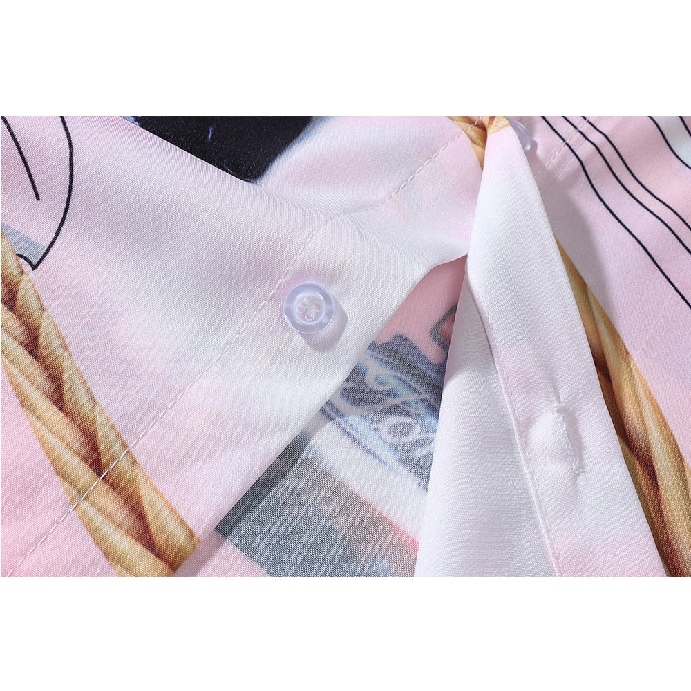 "Nascar Driver" Unisex Men Women Streetwear Button Shirt - Street King Apparel