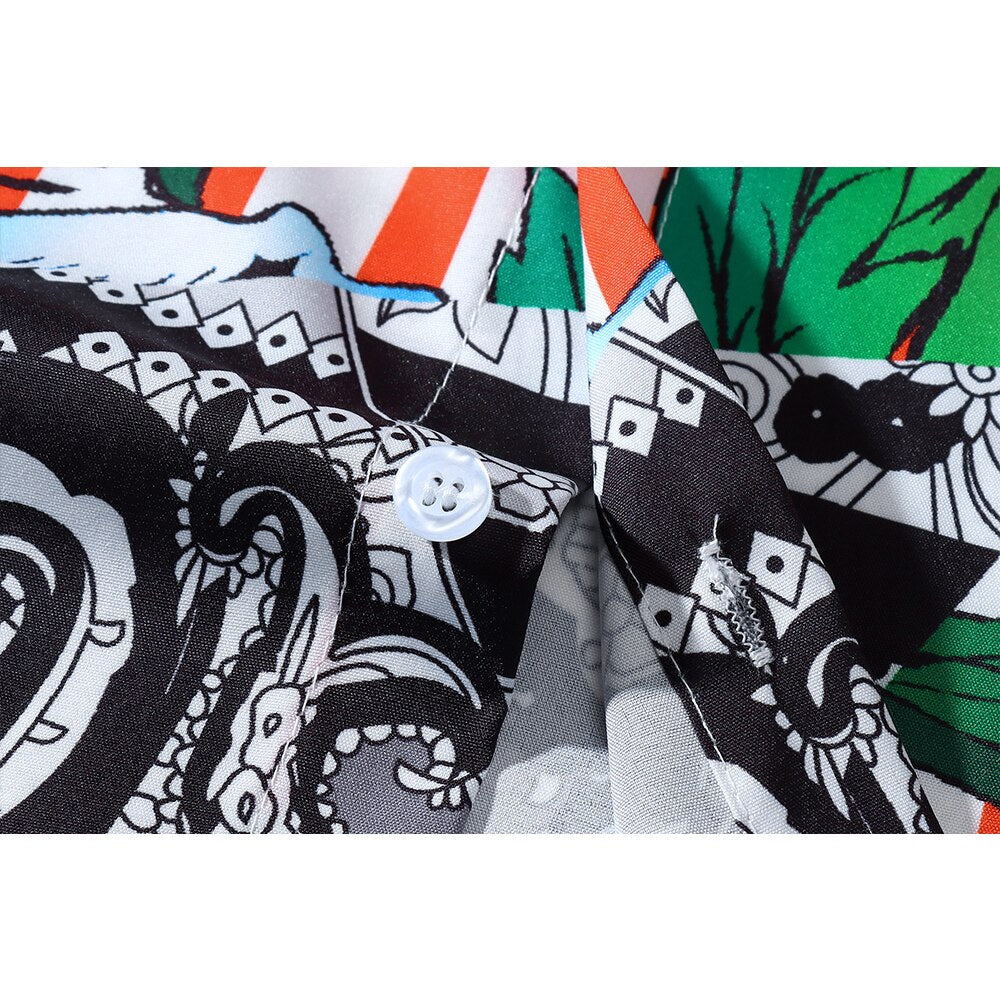 "Light Weight" Unisex Men Women Streetwear Graphic Button Shirt - Street King Apparel