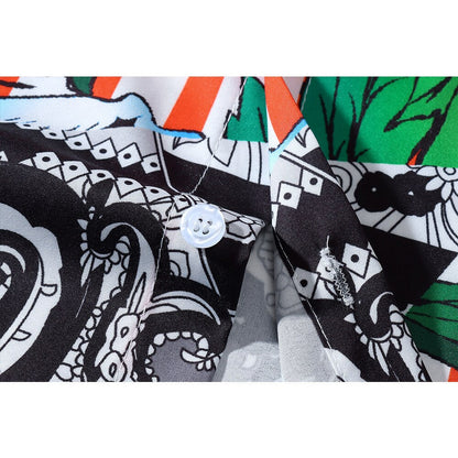 "Light Weight" Unisex Men Women Streetwear Graphic Button Shirt - Street King Apparel