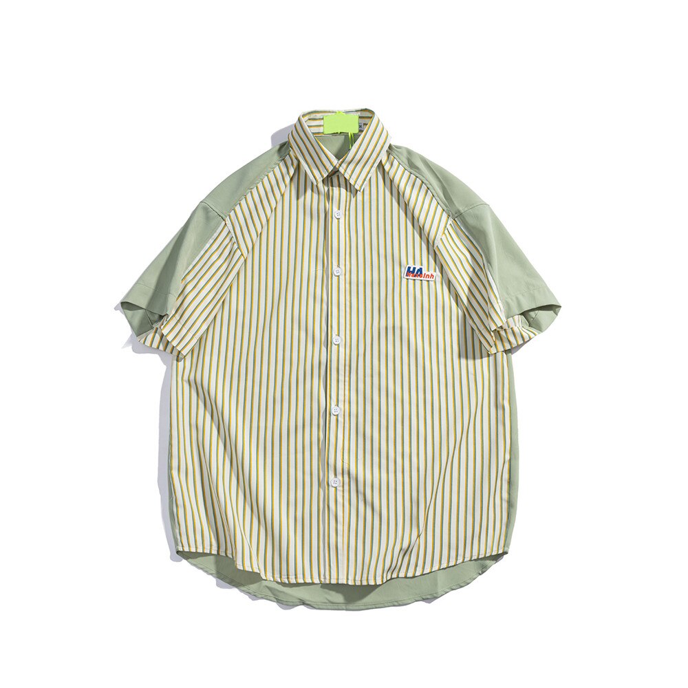 "Preppy" Unisex Men Women Streetwear Graphic Button Shirt - Street King Apparel