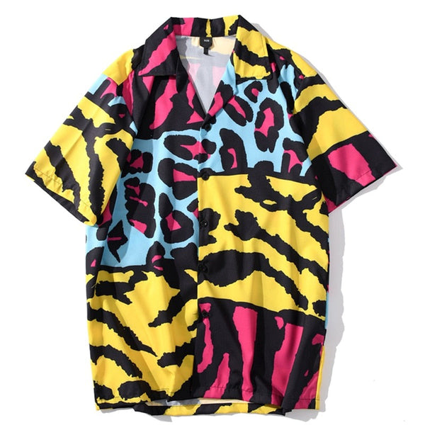 "Tropical Weather" Unisex Men Women Streetwear Button Shirt - Street King Apparel