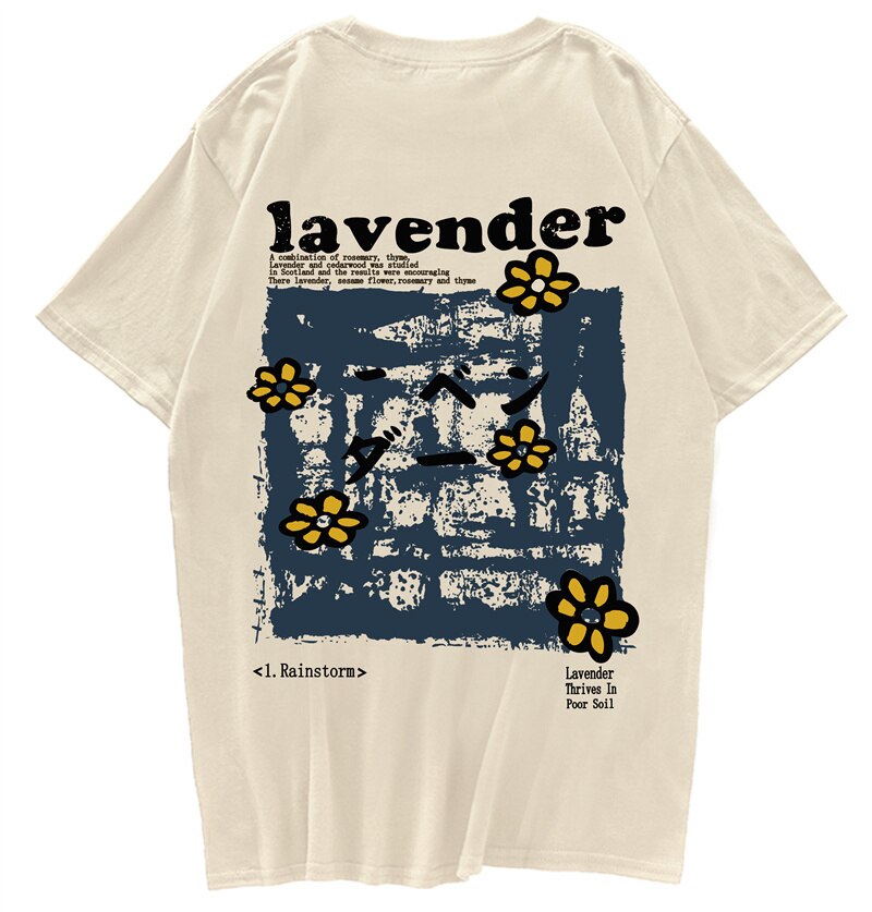 "Lavender” Men Women Streetwear Unisex Graphic T-Shirt - Street King Apparel