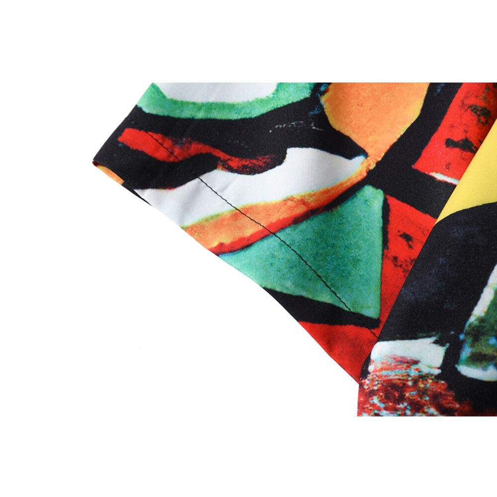"Summer Emotions" Unisex Men Women Streetwear Button Shirt - Street King Apparel