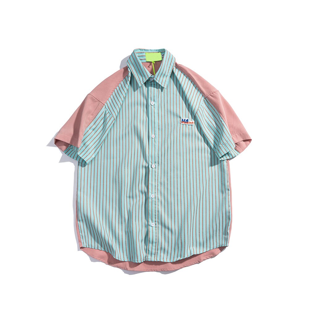 "Preppy" Unisex Men Women Streetwear Graphic Button Shirt - Street King Apparel