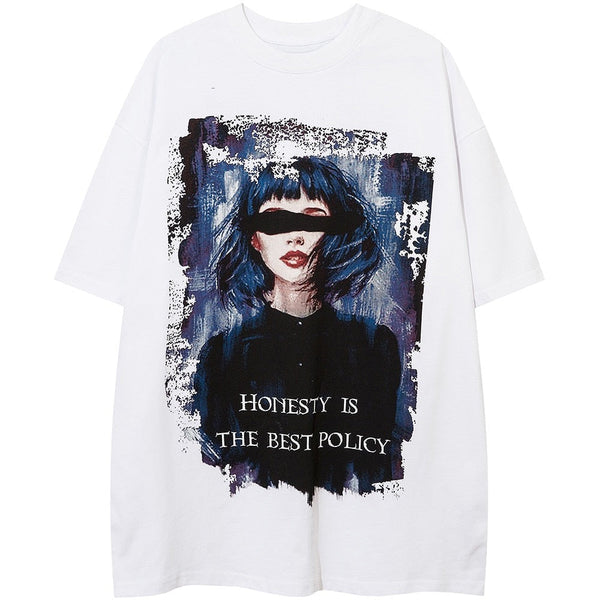 "Honestly" Unisex Men Women Streetwear Graphic T-Shirt - Street King Apparel