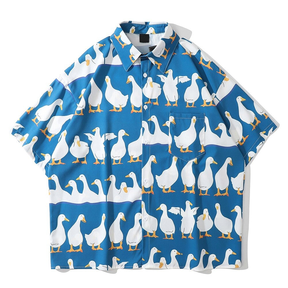 "Family Love" Unisex Men Women Streetwear Button Shirt - Street King Apparel
