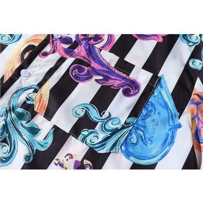 "Spades" Unisex Men Women Streetwear Button Up Shirt - Street King Apparel