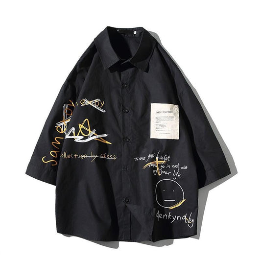 "High Table" Traditional Men Women Streetwear Collared Shirt - Street King Apparel